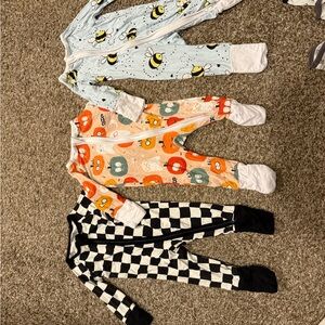Little Sleepies Fun Patterned Footies Set
